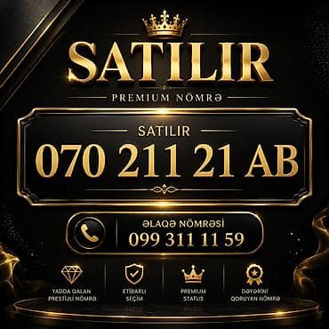 Digər: Premium nömrə satılır: 070 211 21 AB Xüsusiyyətlər: - Yadda qalan — 1