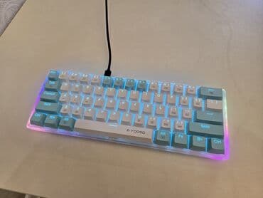 china aid notebook: E-Yooso Z11T RGB mexaniki klaviaturadır ( blue switch ). Yenidir. 61 — 6