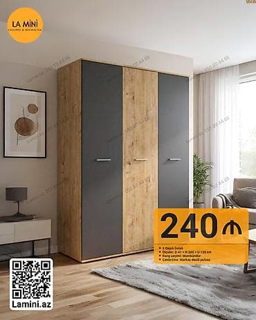 hamam ucun rəf: LA MİNİ – 3 qapılı dolab - Model: 3 qapılı dolab - Ölçülər: E 47 × H — 1