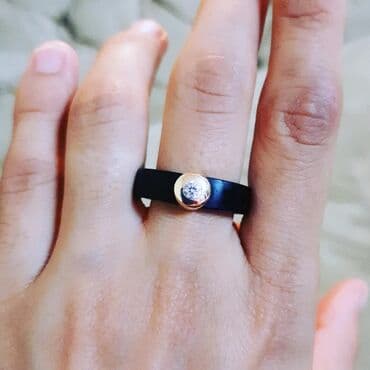 qaş sabitləyici: Alyans, Üzük, Sarı qızıl, 585 Əyar — 1