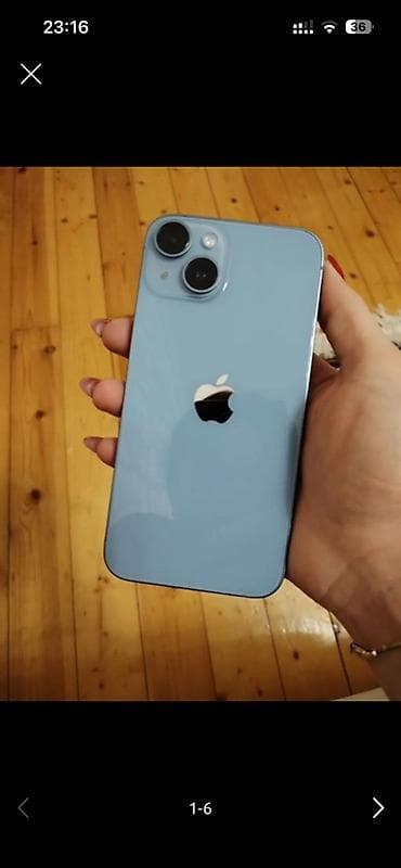 raf ütü qiyməti: IPhone 14, 128 GB, Mavi, Face ID — 1