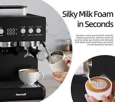 sud maşnı: Aeomjk avtomatik öğütücülü espresso aparat - 2-si-1-də: daxili kofe — 5