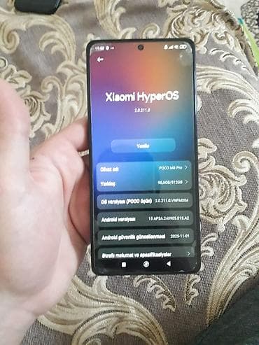 redmi note 15 pro max qiyməti: Poco M6 Pro, rəng - Qara, Barmaq izi — 2