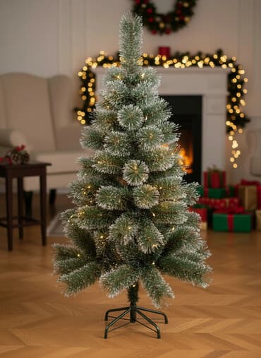 yeni aboylar: Süni Şam Ağacı – qar effektli, metal dayaqlı,heç bir sökük qırıq — 2