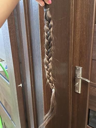 Təbii usaq saçı.yenj kəsilib.qara və kpriçnivi — 3