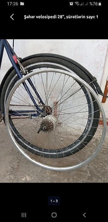 rambo velosipedi: Şəhər velosipedi 28", sürətlərin sayı: 1 — 1