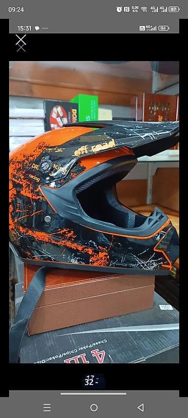 moto 50 cc: Off-road. Kross motosiklet və Velosiped dəbilqələri üçün açkilər — 1