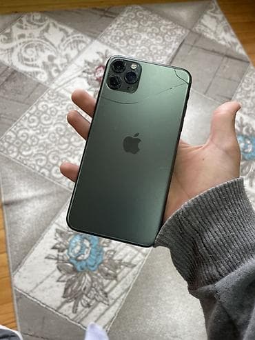 12 pro 2 əl: IPhone 11 Pro Max, Matte Midnight Green, Face ID — 5