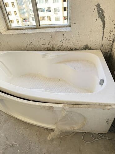 ванна советская: Künc akril vanna - Forma: sağ künc, oval daxili kontur - Material — 1