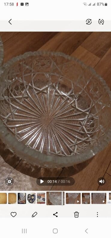 boqema qablar: Vaza dəsti, Xrustal — 5