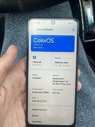 Oppo A3x, 64 GB, rəng - Bənövşəyi