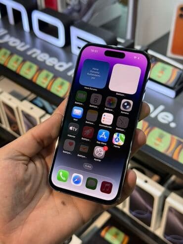 iphone 15 pro max replika fiyat: IPhone 14 Pro, 128 GB, Deep Purple, Face ID — 8