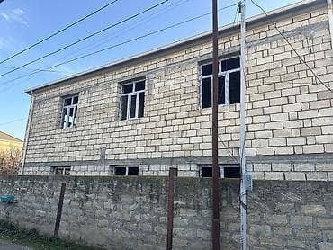 qaracuxurda ucuz heyet evleri: 2 mərtəbəli daş tikili ev - Material: keyfiyyətli bərk daş bloklarla — 2