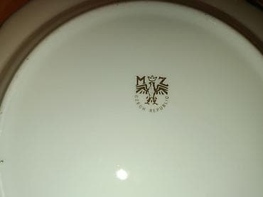 mdf material: Boşqablar, 2 ədədli dəst, rəng - Göy, Keramika, Çexiya — 3