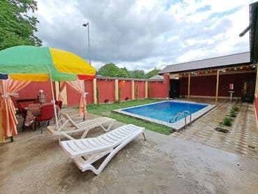 türkanda bağ evi satılır: 150 м², 3 комнаты, С бассейном, Артезианский колодец, Телефон, Коммунальные линии не подключены — 6