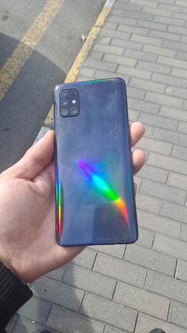 Samsung Galaxy A51, 128 GB, rəng - Göy, Barmaq izi