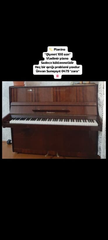 Подставки: 💫 Pianino *Qiymət 100 azn* Vladimir piano Sadəcə köklənməlidir Heç — 1