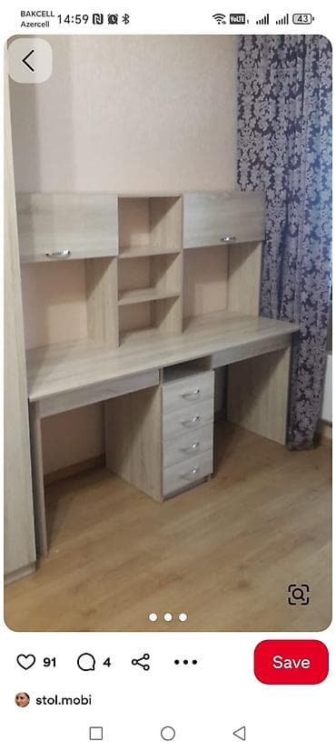 ag masa: Yazı/kompüter masaları – müxtəlif modellər 1) Bacı–Qardaş masası - — 7