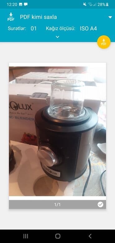 eurolux ehmedli: Stasionar blender, Eurolux, Yeni, Ünvandan götürmə — 5