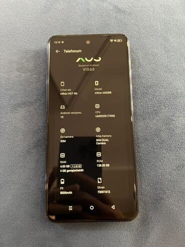 Mətbəx texnikası: Infinix Hot 40, 128 GB, rəng - Qara, Sensor — 5