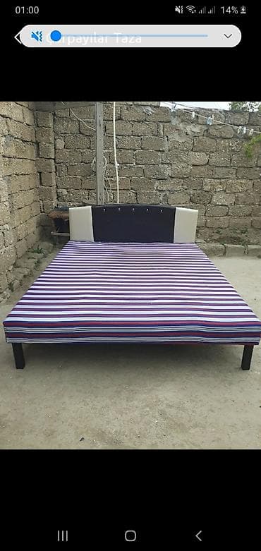 Çarpayı taza Hazırı var Çatdırılma münasib qiymətə İstadiyiviz rangda