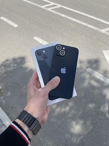IPhone 13, 128 GB, Midnight, Face ID, Simsiz şarj, Sənədlərlə