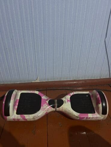 skuterlər uşaqlar ucun: Elektrik hoverboard (self-balancing skuter) - Rəng: çəhrayı-ağ — 2