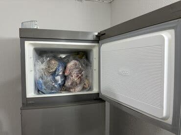 Duxovkalar: İşlənmiş 2 qapılı Swizer Soyuducu Satılır, rəng - Gümüşü, Təkərli — 4