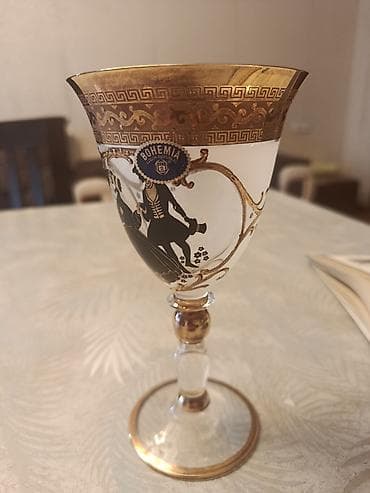 çaxır bakalı: Qədəhlər, rəng - Ağ, Şüşə, 6 ədədli dəst, Çexiya — 1