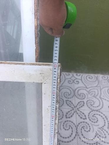 plastik panel: PVC pəncərə çərçivəsi, 3 bölməli - Material: ağ PVC profil - Şüşə — 2