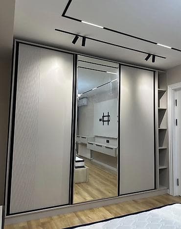 hamam jakuzi: 3 qapılı, Güzgülü, Boz, Digər material, Kupe, Düz dolab — 2