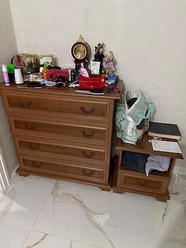 Mebel dəsti – komod, tumba və iş masası - Material: ağac görünümlü