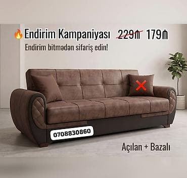divan ustu: Di̇van-kravat, Yeni, Açılan, Bazalı, Parça, Ödənişli çatdırılma — 7