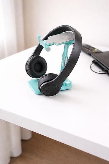 Qulaqlıq və Telefon üçün Masaya Qoyulan Dayaq Seti - Rəng: açıq