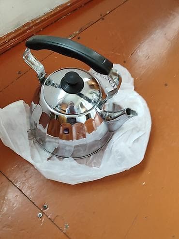 maca cayı: Rəng - Gümüşü, Çaydan, Paslanmayan polad, 2,5 bucket volume l — 1