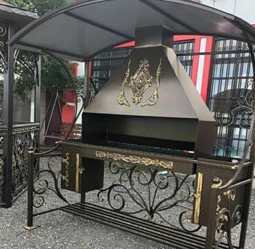 входные двери с ковкой и стеклом: Metal EN MMC olaraq istədiyiniz forma və ölçüde demir işlerinin — 8