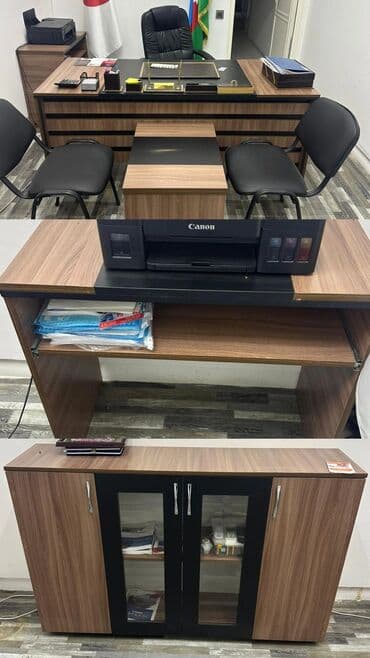 белый офисный стол: Для директора, Угловой стол — 1