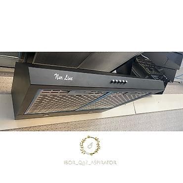 havalandirma: Aspirator 60 sm ! (90sm movcuddur) -Reng:Qara ⚫️ (Metalik rengide — 1