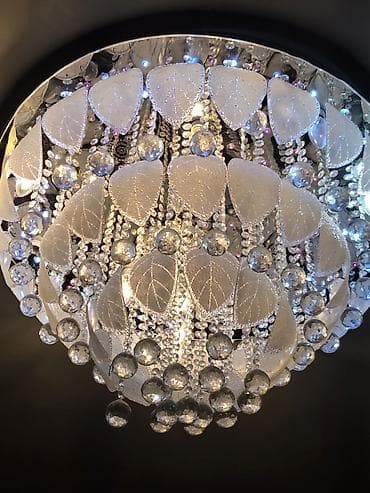 lüst: Led Çılçıraq, 4 və daha çox lampa, Şüşə — 2