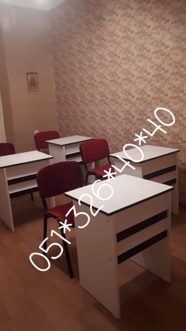 Masa və oturacaq dəstləri: Qonaq otağı üçün, Yeni, Açılmayan, Dördbucaq masa, 4 stul — 3