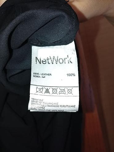 don geyim: NetWork qadın dərili paltar - Model: qısaqollu, düz kəsim — 3