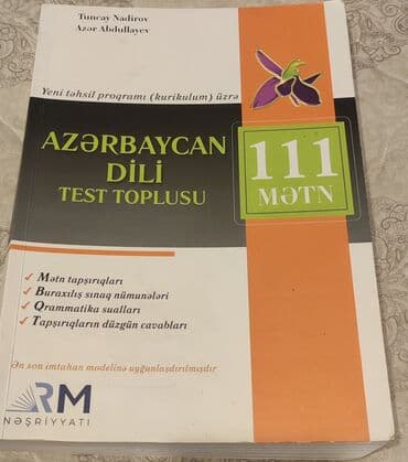 vurma cedveli test: Satılır 6azn — 1