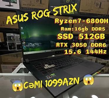 ASUS ROG, 15.6 ", AMD Ryzen 7, 512 GB
