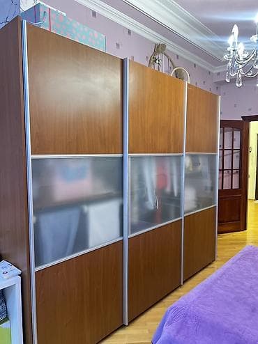 Yataq otağı mebel dəsti - Çarpayı: ikinəfərlik, taxta başlıq, sabit — 1