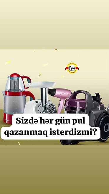 Məişət texnikası kateqoriyası – müxtəlif modellər: - Elektrik çaydanı