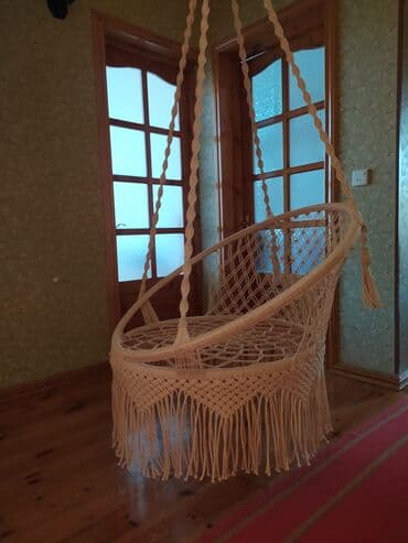 вешалка в прихожую настенная: Asma yelləncək kreslo - Forma: dairəvi səbət tipli - Rəng — 11