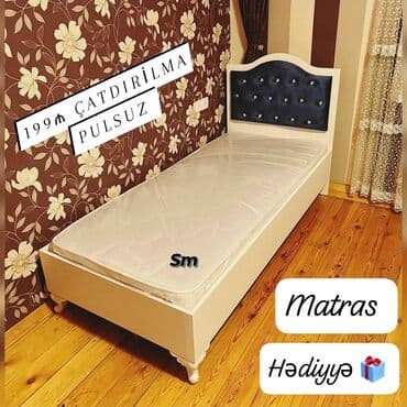 uşaq çarpayısı gəncə: Yeni, Təknəfərlik çarpayı, Matras ilə — 15