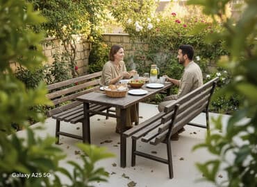 Digər bağ, çöl mebeli: Açıq hava üçün taxta skamya-li masa dəsti kampılekt 250 azn - Dəst — 1