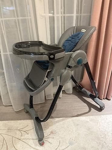 masal kids: Uşaq yemək stulu – Masal kids təcili satilir - Rəng: boz gövdə, qara — 1