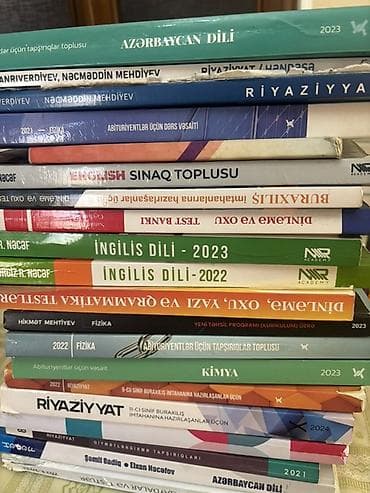Kitablar və jurnallar: Məhsul: Abituriyent “Test Toplusu” kitabları dəsti. Şəkildə görülən — 5